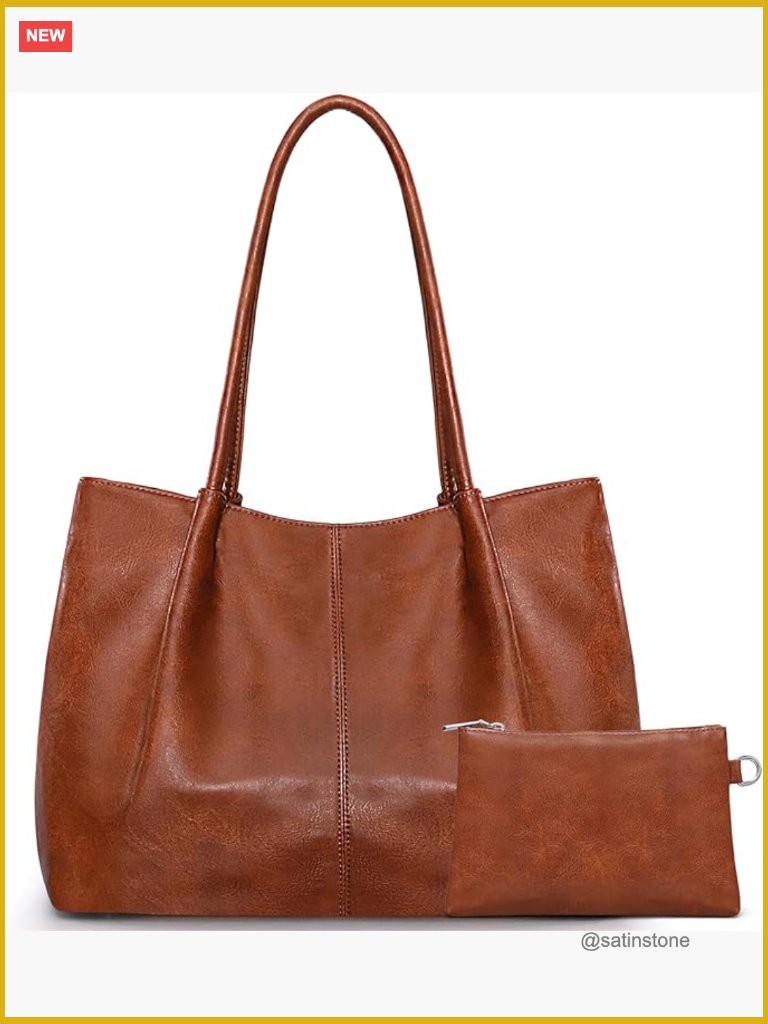 Large Tote Bag For Women Work Vegan Leather 16l Ladies Handbags Shoulder Travel
